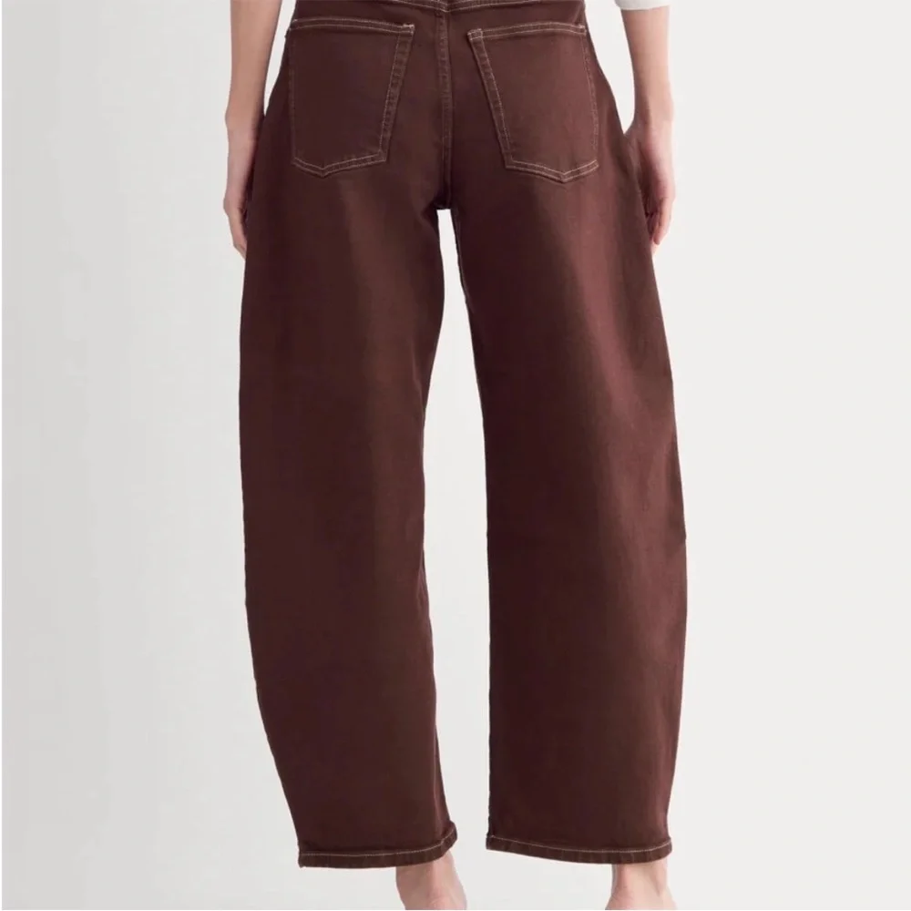 Everlane Women’s Burgundy Barrel Utility Pant - Picture 2 of 6
